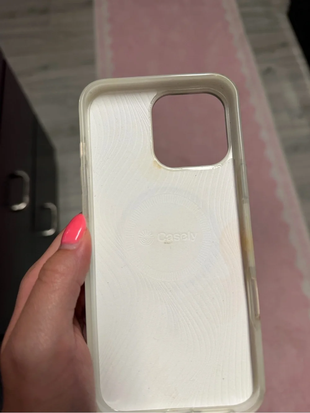 Casely IPhone 16 Pro Max Green Gingham Case